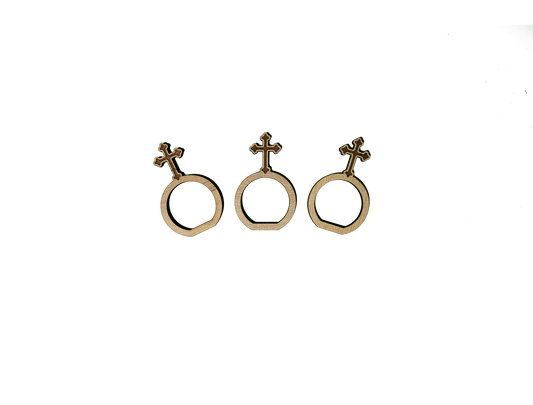 Servietten-Ring mit Kreuz