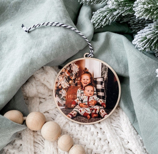 Weihnachtsbaumschmuck - personalisiert mit Foto