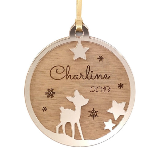 Weihnachtsbaumschmuck - personalisiert mit Namen für die ganze Familie