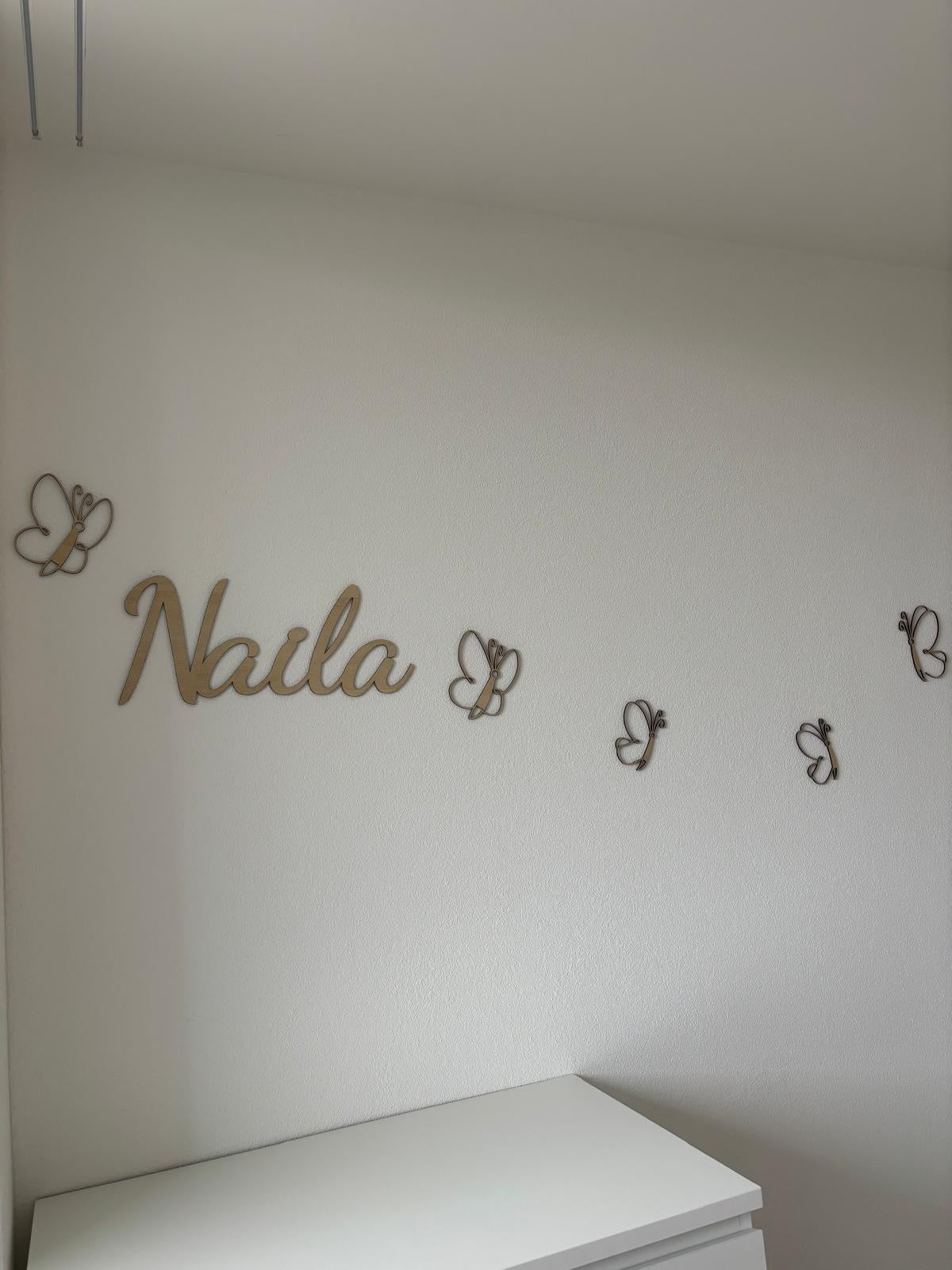 Namensschild aus Holz