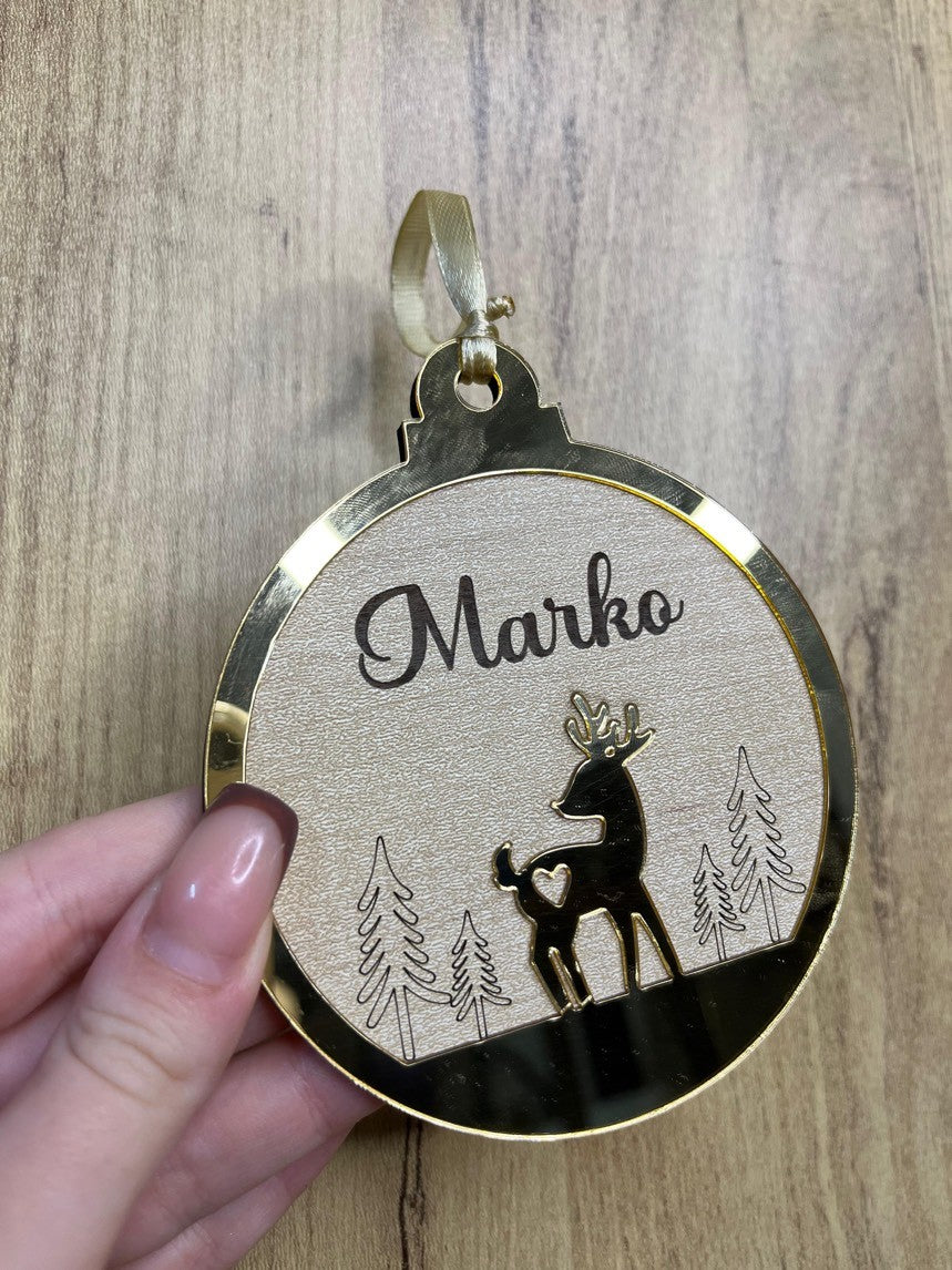 Weihnachtsbaumschmuck - personalisiert mit Namen