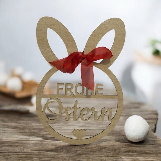 Deko Schild "Frohe Ostern" auf mehrern Sprachen