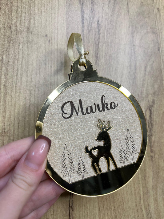 Weihnachtsbaumschmuck - personalisiert mit Namen