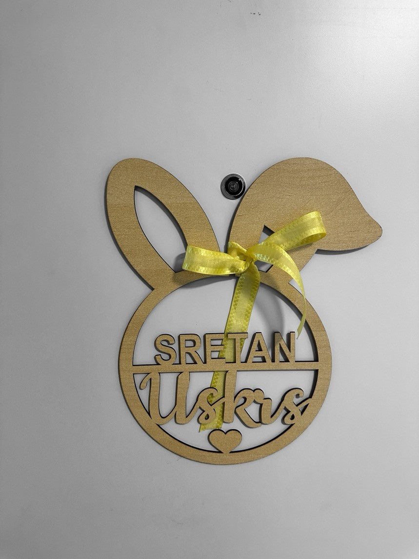 Deko Schild "Frohe Ostern" auf mehrern Sprachen